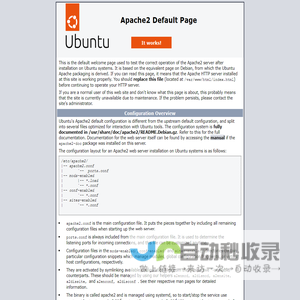 Apache2 Ubuntu Default Page: It works