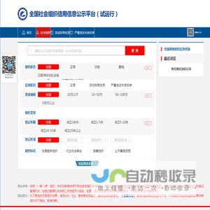 全国社会组织信用信息公示平台