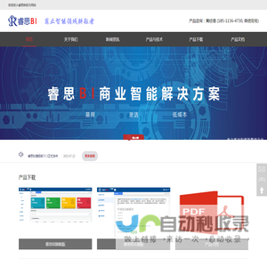 睿思BI商业智能系统-开源,易用,低成本,高性能