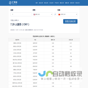 即时汇率网丨获取全球最新的汇率信息