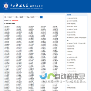 导师风采- 电子科大研招网